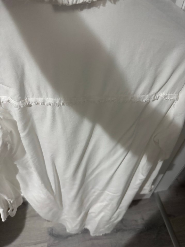 Uzun Kollu Bohem Kadın Keten Gömlek - Görsel 4