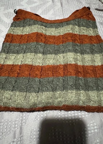 Örgü Bohem Kadın Kazak - Görsel 3