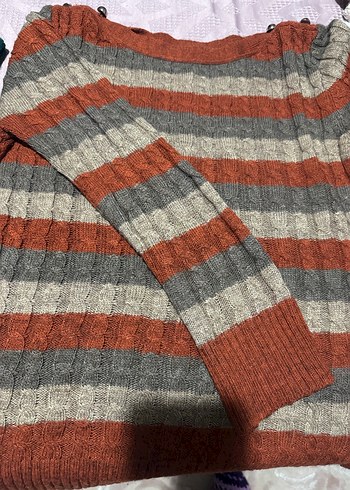 Örgü Bohem Kadın Kazak - Görsel 2