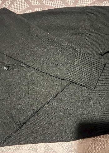 Düğmeli Mavi Midi Hırka - Görsel 12