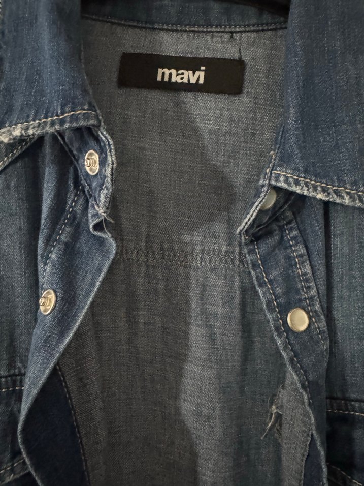 Mavi Denim Ceket - Görsel 3