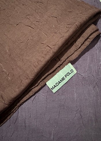 Madame polo bambu kraş krınkıl eşarp - Görsel 6