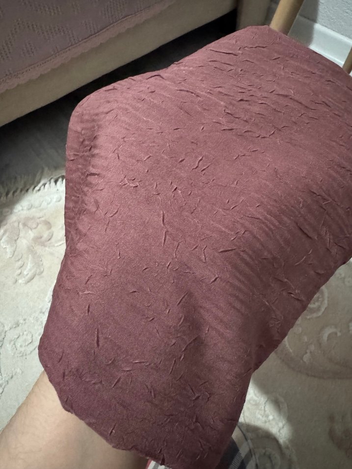 Madame polo bambu kraş krınkıl eşarp - Görsel 2