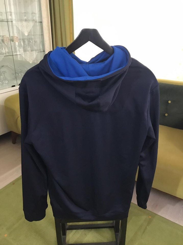 Columbia Lacivert Kapüşonlu Rahat eşofman takımı - Görsel 3