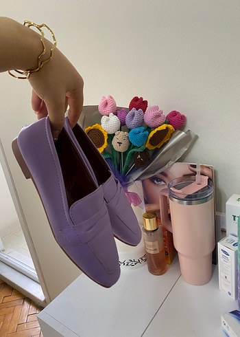 Mor Kız Loafer Ayakkabı - Görsel 3
