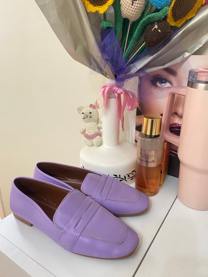 Mor Kız Loafer Ayakkabı - Görsel 4