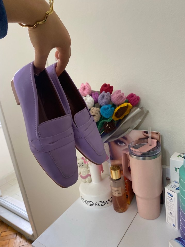 Mor Kız Loafer Ayakkabı - Görsel 5