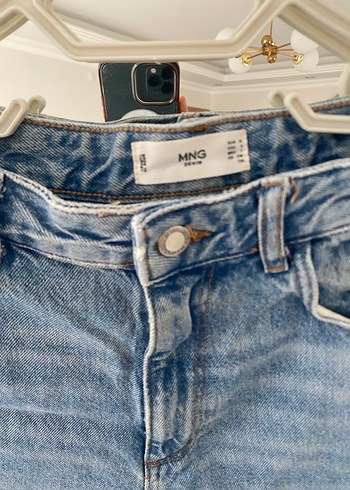 Kadın Mavi Salaş Kot Pantolon - Görsel 2