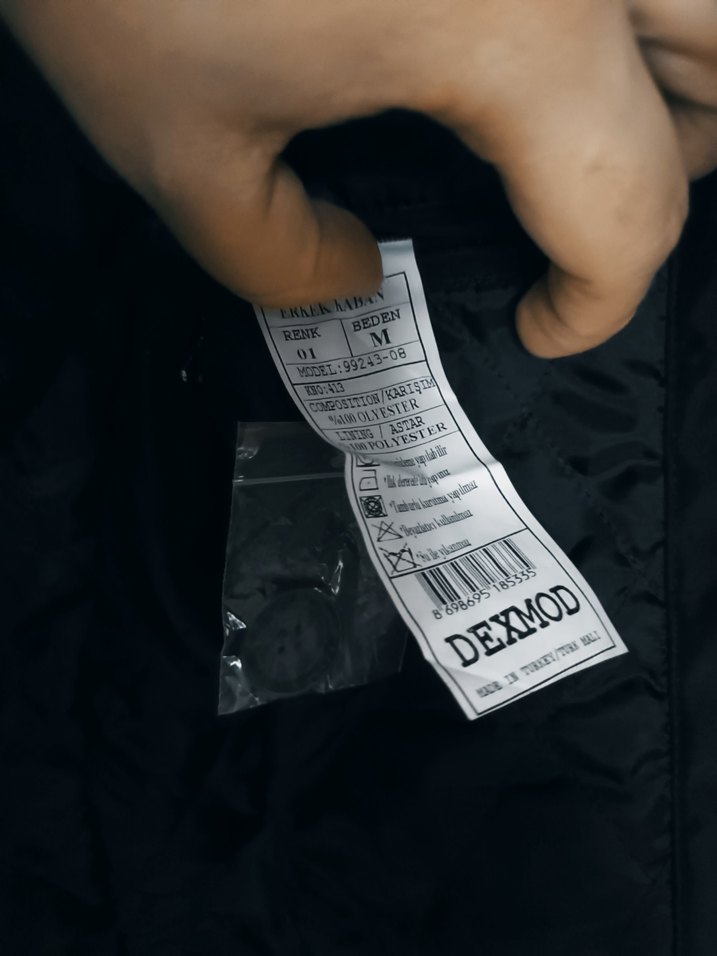 Düğmeli Siyah Erkek Kaban - Görsel 2