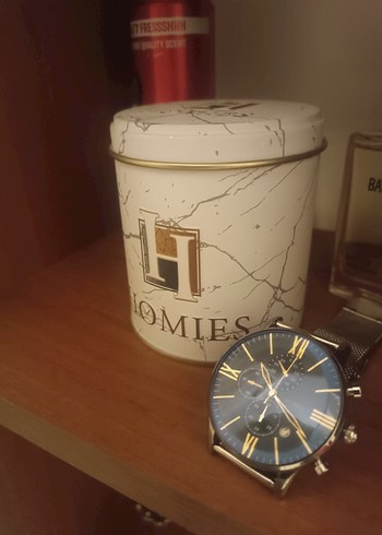 Gümüç renk Modern Klasik Erkek Saati HOMIES - Görsel 2