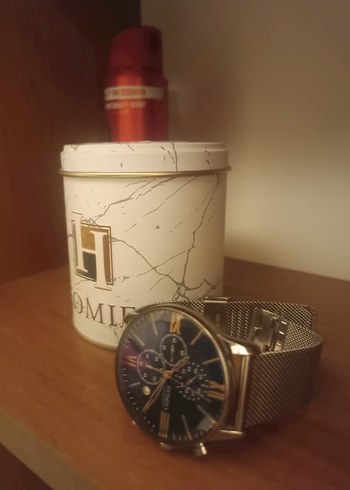 Gümüç renk Modern Klasik Erkek Saati HOMIES - Görsel 3