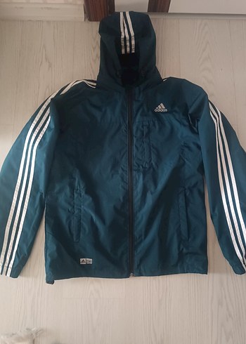 Erkek haki yeşil Fermuarlı Yağmurluk - Görsel 2