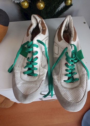 Kadın Beyaz Cırt Cırtlı Spor Ayakkabı - Görsel 2