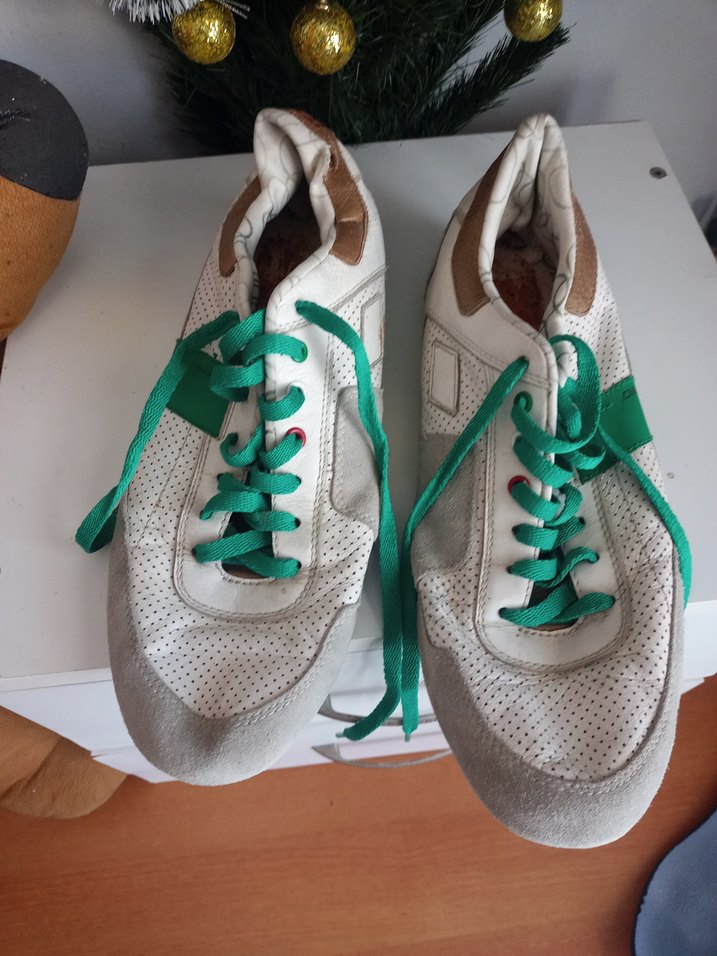 Kadın Beyaz Cırt Cırtlı Spor Ayakkabı - Görsel 2