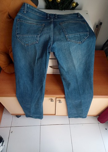 Siyah Normal Boy Kadın Kot Pantolon - Görsel 5