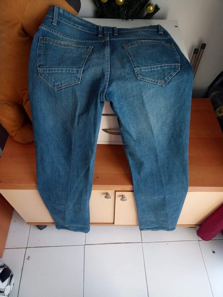 Siyah Normal Boy Kadın Kot Pantolon - Görsel 5