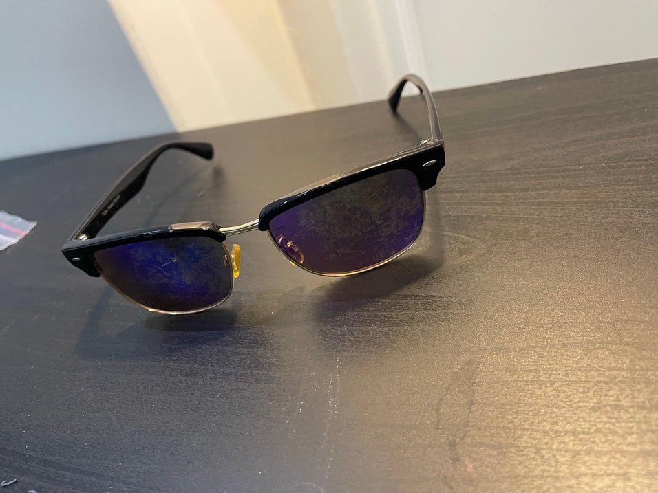 Parlak Mavi Retro Kadın Güneş Gözlüğü - Görsel 2