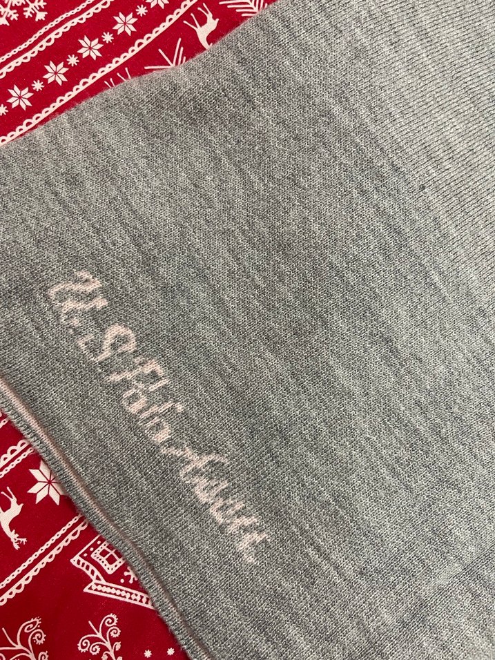 Düğmeli, Nakışlı Gri Kız Panço - Görsel 2