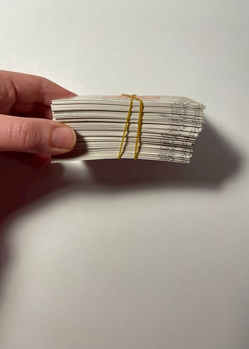 Çiçek Desenli Teşekkür kartı - Görsel 2