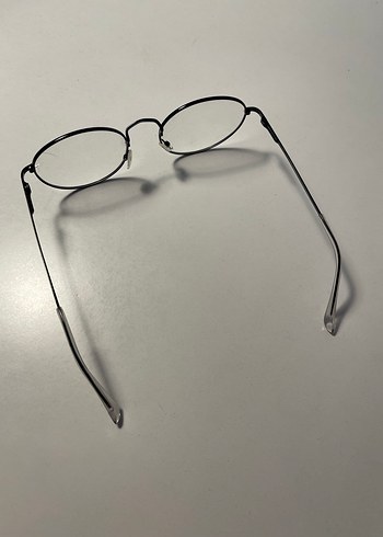 Gri Minimalist Goth Kadın Gözlük - Görsel 3