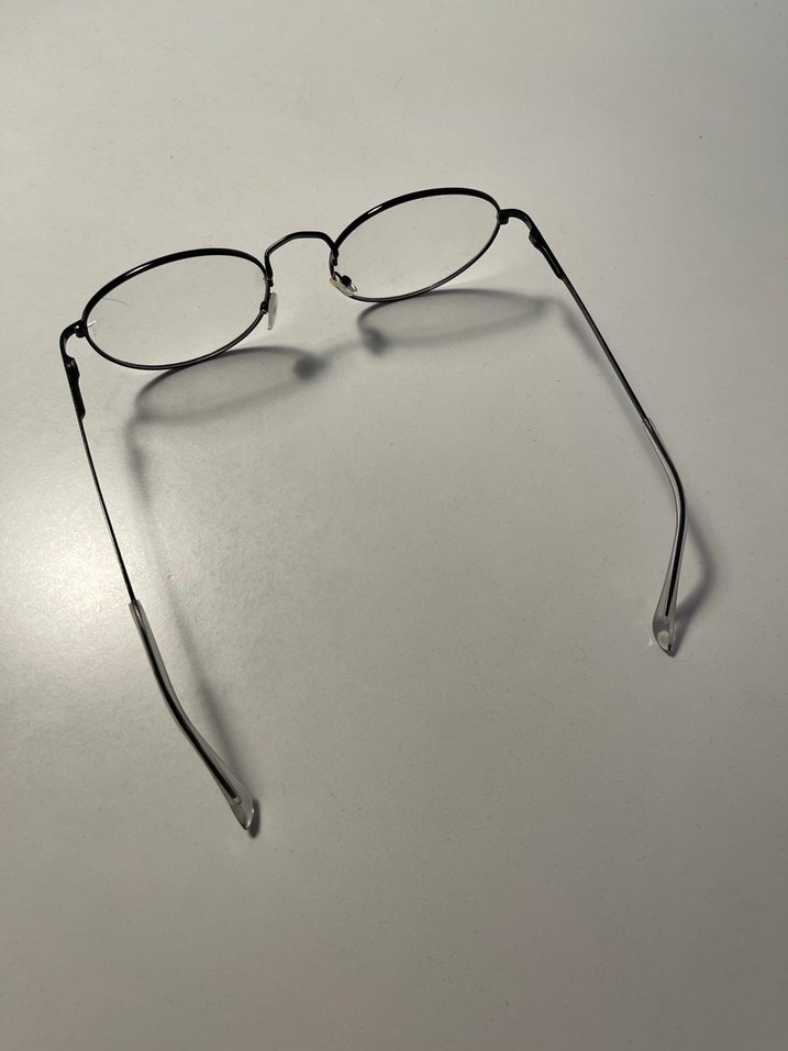 Gri Minimalist Goth Kadın Gözlük - Görsel 3