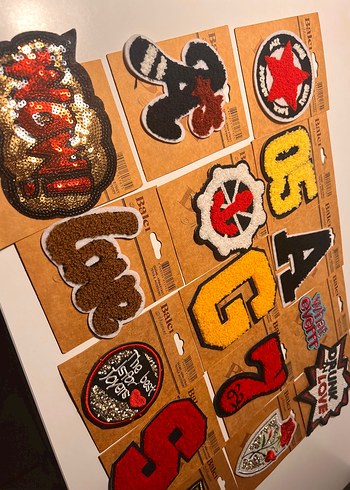 Vintage Çok Renkli  Rozetleri ADET FİYAT - Görsel 6