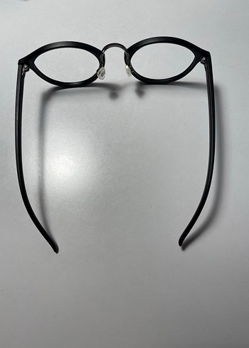 Siyah Minimalist Yuvarlak erkek Gözlüğü - Görsel 3