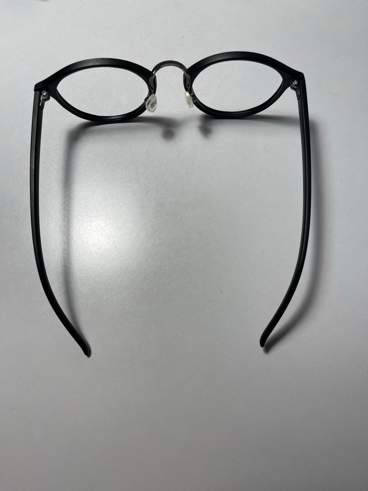 Siyah Minimalist Yuvarlak erkek Gözlüğü - Görsel 3