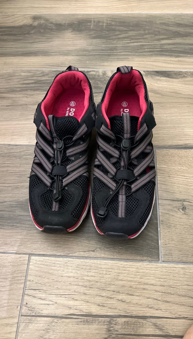 Erkek  Siyah-Kırmızı Spor Ayakkabı dockers marka - Görsel 2