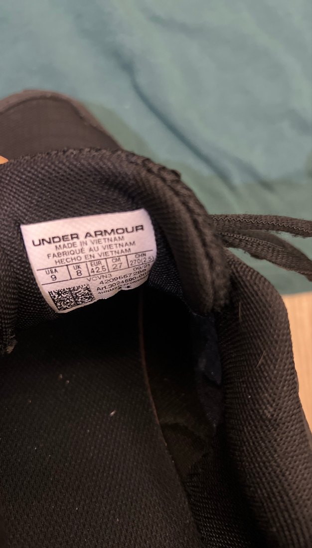 Erkek Siyah under armour  Spor Ayakkabı - Görsel 3