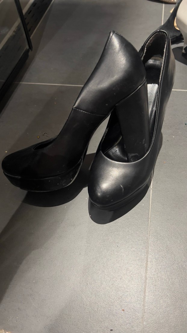 Siyah Tokalı Stiletto Topuklu Kadın Ayakkabı - Görsel 2