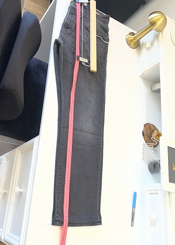 Gri Erkek Denim  kot pantolon Denim pantolon jean  31 - Görsel 2