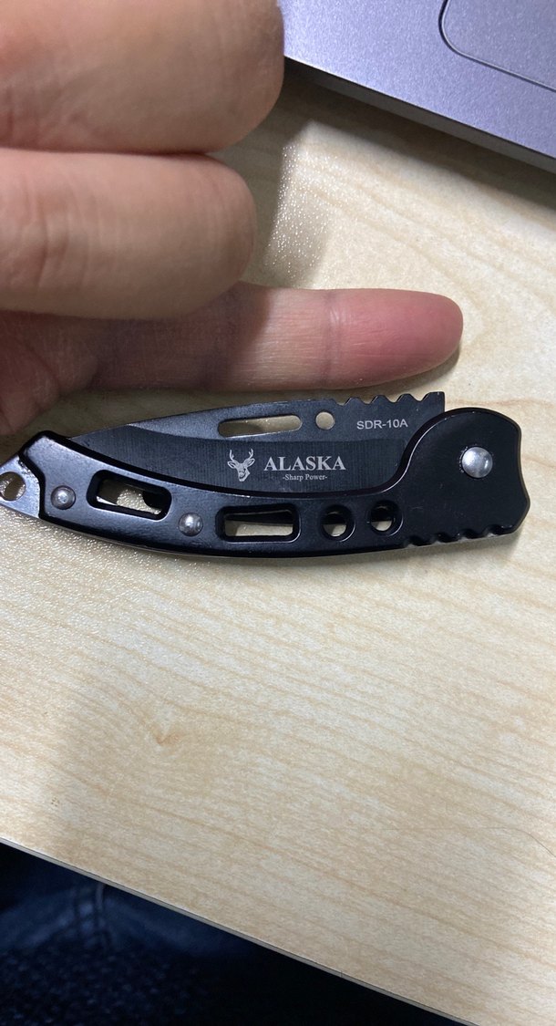 Alaska Katlanır Siyah Cep Bıçağı - Görsel 4