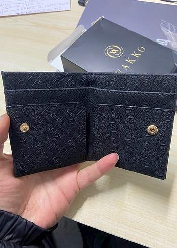 Vakko Siyah Deri Kadın Cüzdan - Görsel 3