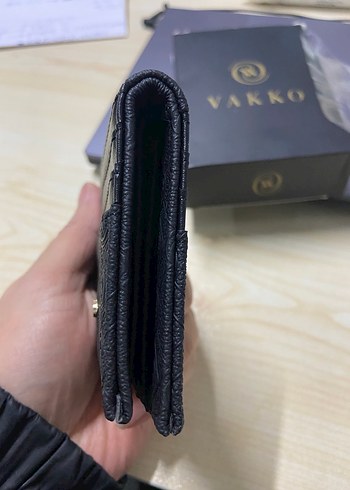 Vakko Siyah Deri Kadın Cüzdan - Görsel 4