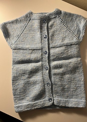 Gri Erkek Çocuk Örgü Takım - Görsel 3