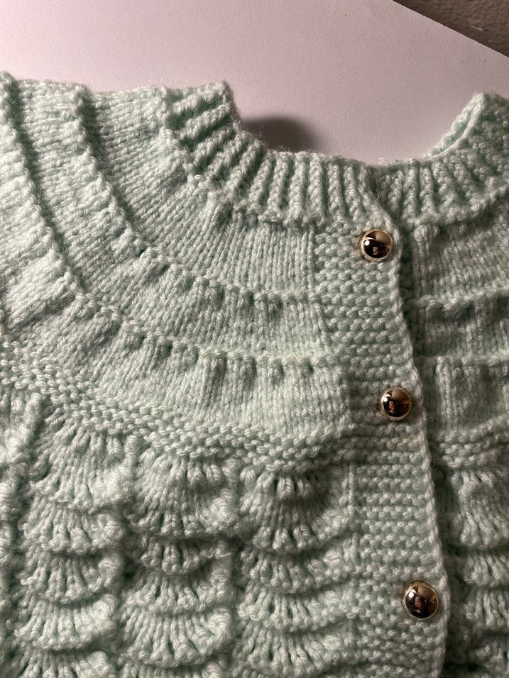 Kız Çocuk Gri Örgü Kolsuz Yelek - Görsel 2