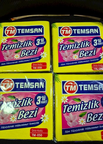 Temsan Temizlik Bezi 3'lü Paket - Görsel 2