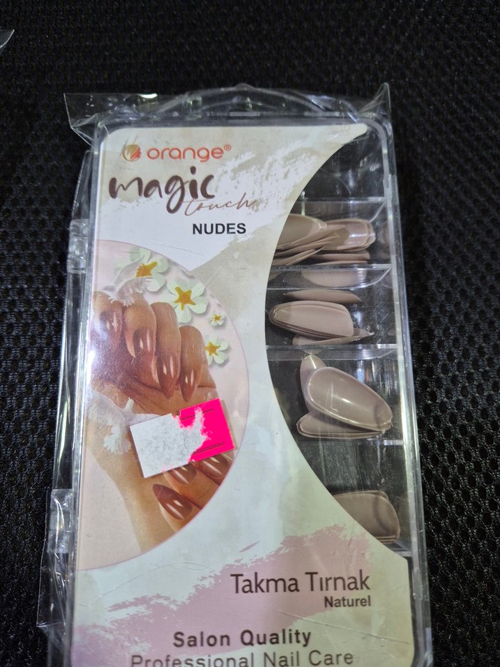 Turuncu Magic Takma Tırnak Seti - Pudra Pembe - Görsel 2