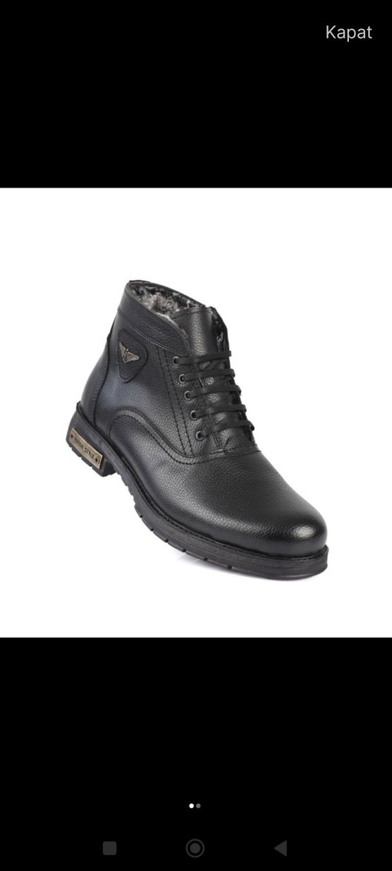 Kürk Detaylı Erkek Biker Bot Kahverengi - Görsel 2