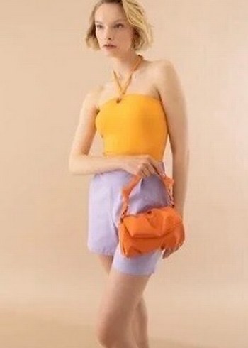 Defacto Turuncu Bağlamalı Kadın Slim Fit Body - Görsel 2