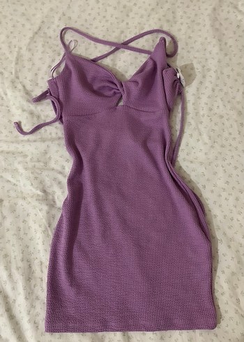 Koton Lila Mini Elbise - Görsel 2