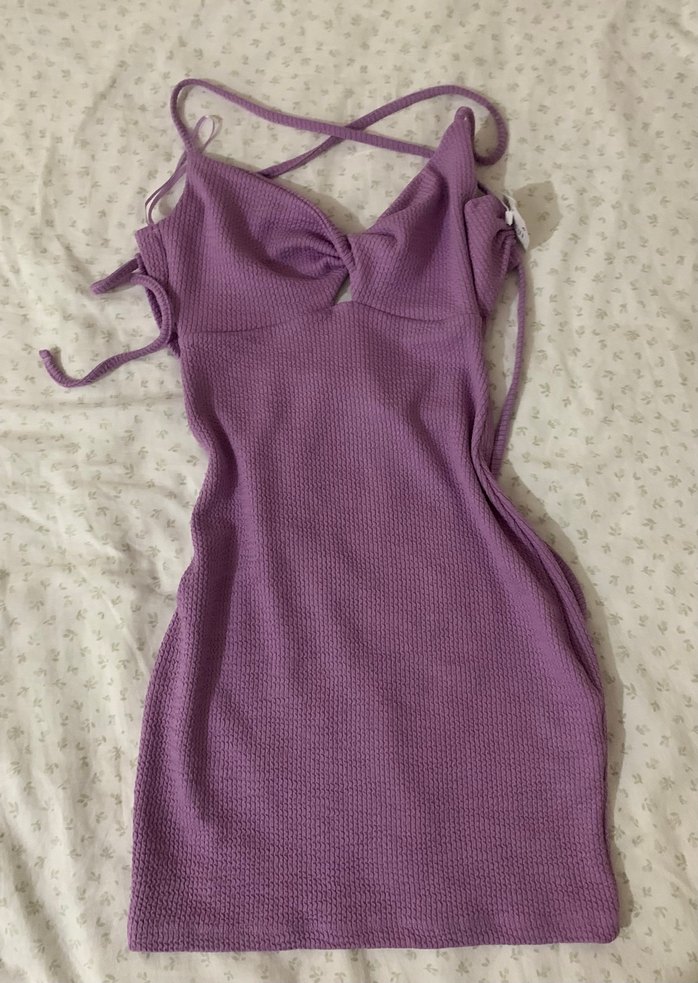 Koton Lila Mini Elbise - Görsel 2