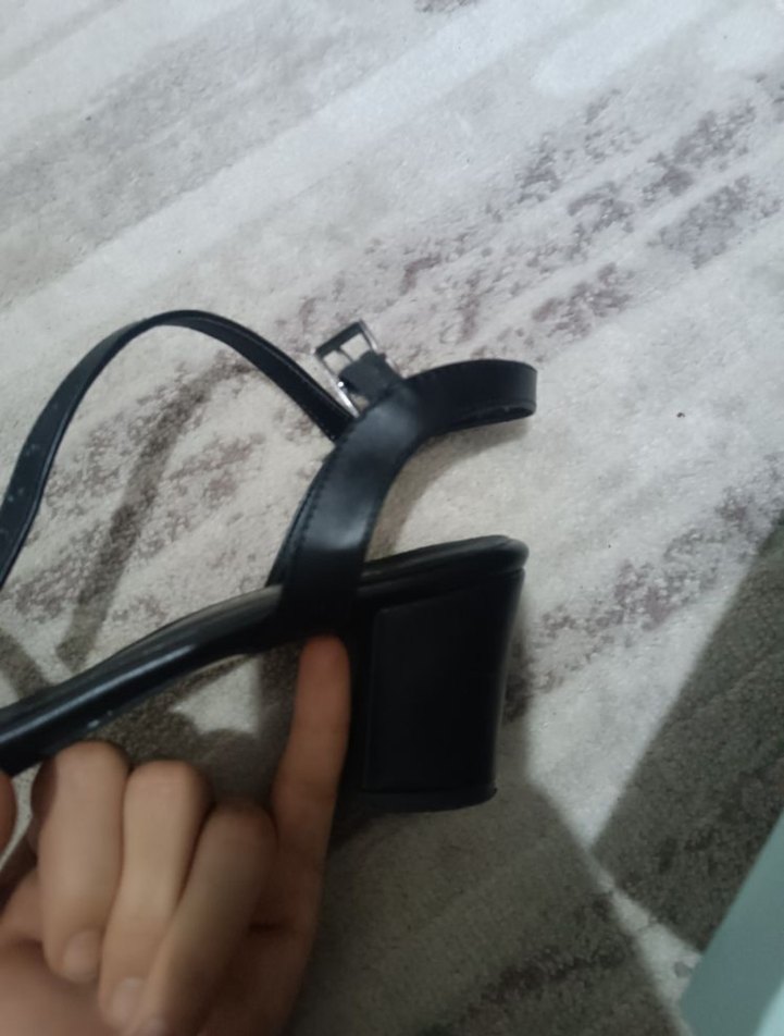 Siyah  Topuklu Kadın Ayakkabı - Görsel 3