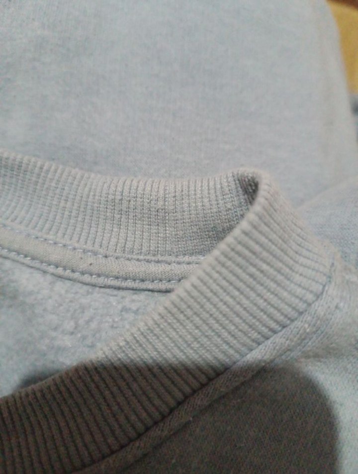 Mavi Rahat Kesim Midi Sweatshirt - Görsel 2