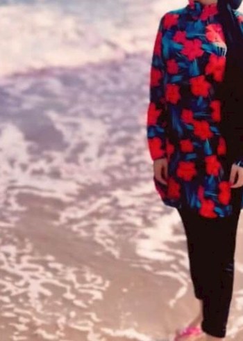 Çiçek Desenli Uzun Haşema - Görsel 3