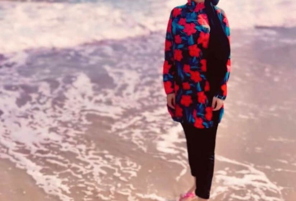 Çiçek Desenli Uzun Haşema - Görsel 3