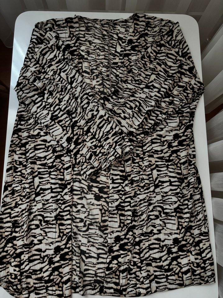 Zebra Desenli Uzun Hamile Takım - Görsel 3