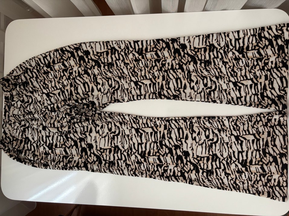 Zebra Desenli Uzun Hamile Takım - Görsel 2