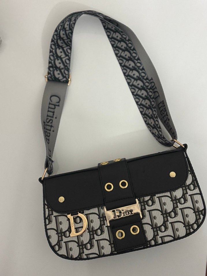 Dior Kadın Baskılı Deri Omuz Çantası - Görsel 2